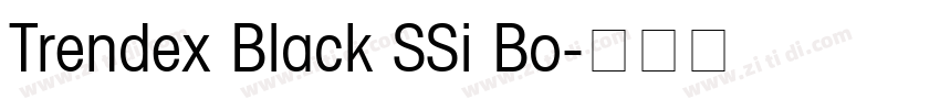 Trendex Black SSi Bo字体转换